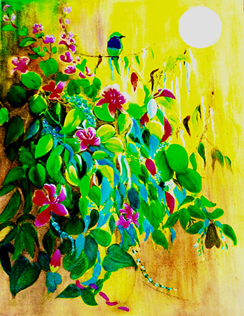 Celebration oil painting