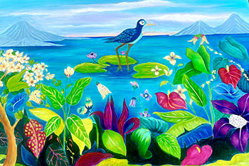 Colors of Hawaii oil painting