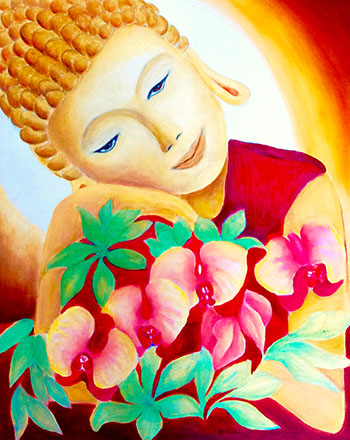 Sweet Buddah oil painting