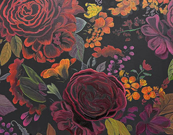 Winter Roses oil painting